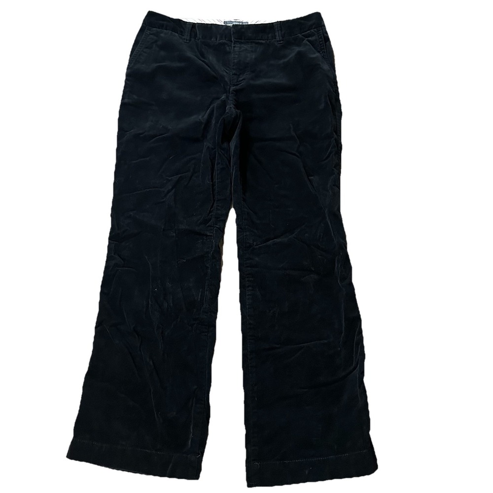 Liz Claiborne Sloane Velvet Pants / Trousers with Pockets Petite 12 100% Cotton